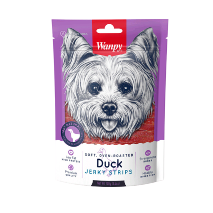 Tiras de pato Wanpy duck jerky strips