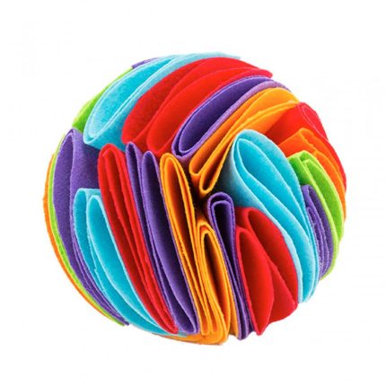 Pelota olfativa arcoiris para mascotas Marben Pets