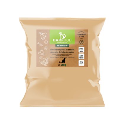 Barfood gato pavo 2 kg