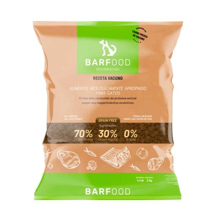 Barfood gato vacuno 2 kg