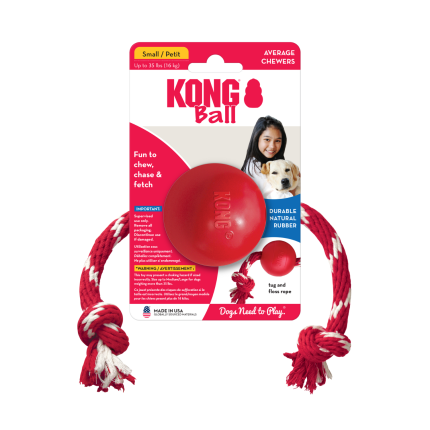 Juguete Kong ball con cuerda Talla S