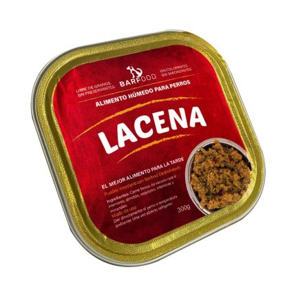 Alimento húmedo Lacena perro vacuno 300 g Barfood