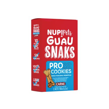Guau snack pro cookies carne. Galletas para perros Nup!pets