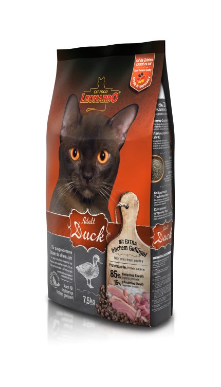 Leonardo adulto sabor pato 7,5 kg.
