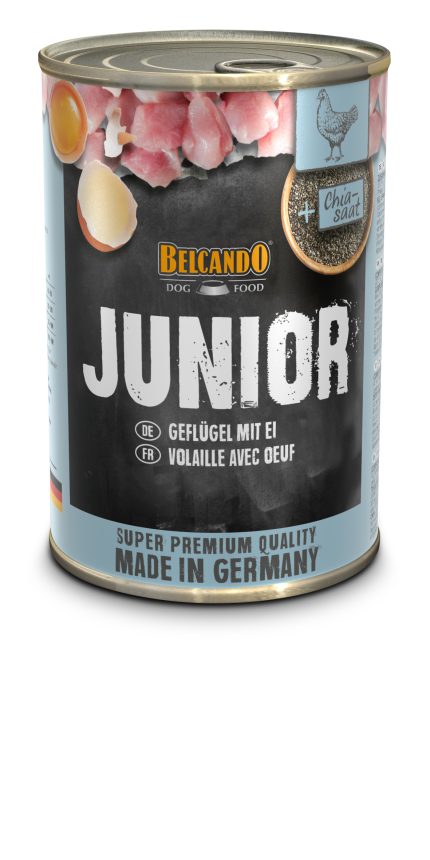 Belcando junior ave y huevo lata 400 gr.