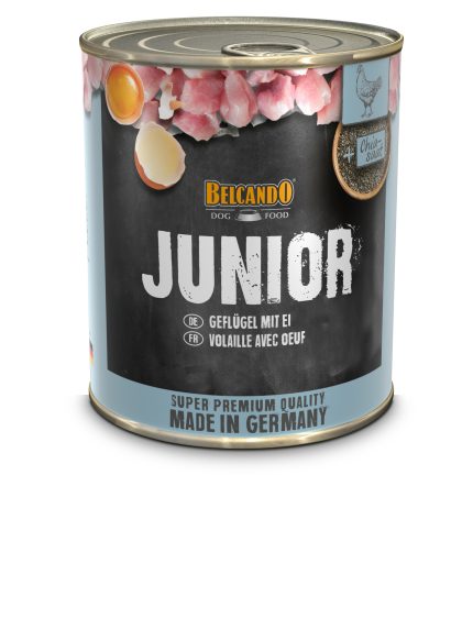 Belcando junior ave y huevo lata 800 gr.