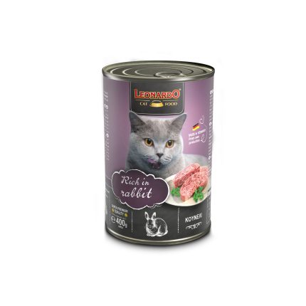 Leonardo quality selection conejo lata 400 gr.