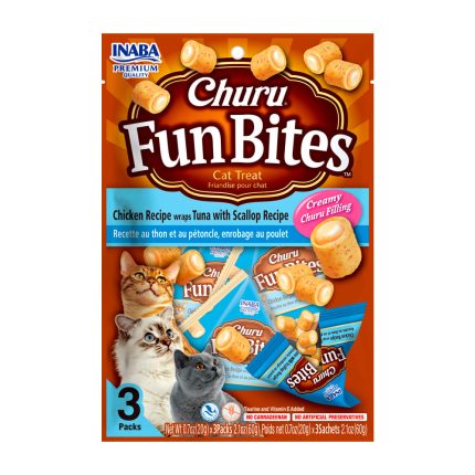 Churu fun bites gato pollo, atún y ostion