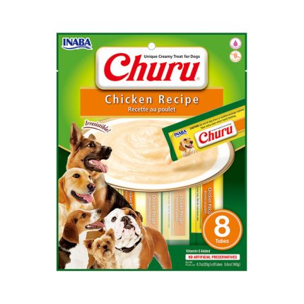 Dog churu pollo (8 tubitos)