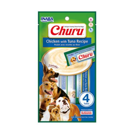 Dog churu pollo con atún (4 tubitos)