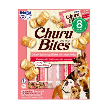 Dog churu bites pollo con salmón (8 tubitos)
