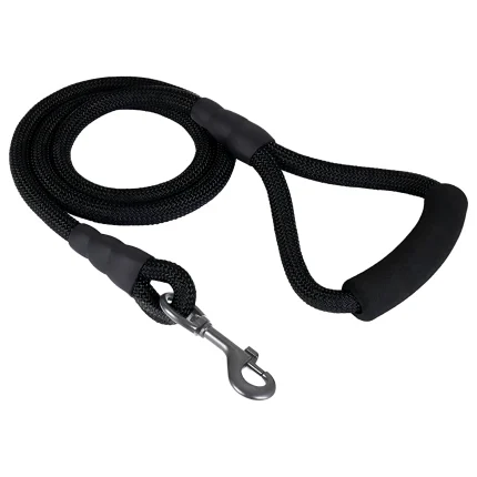 Correa de perro de nailon 1,5 m negro color negro
