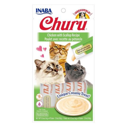 Churu pollo con ostiones (paquete 4 tubitos)