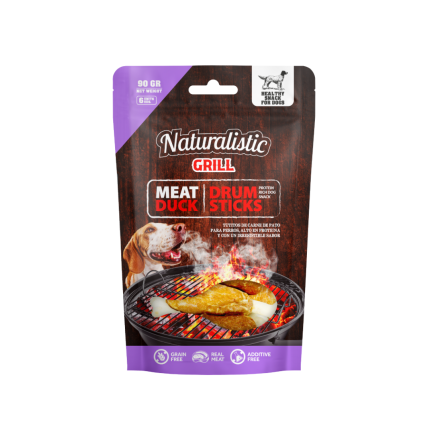 Snack pato asado Naturalistic grill meat duck drumstick, 6 unidades, 90 gr
