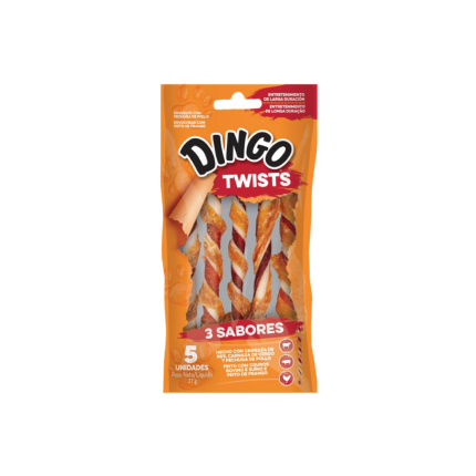 Snack triple sabor Dingo triple flavor twist 5 unidades