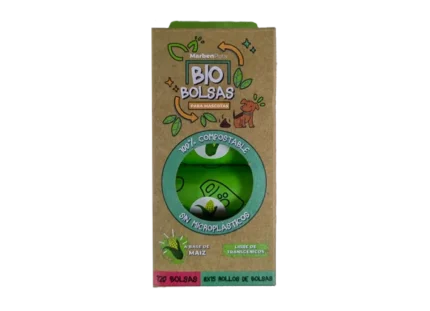 Bolsas biodegradables para desechos Marbenpets (caja 8 rollos de 15 unidades c/u)