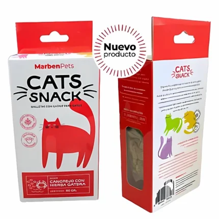 Galletas gato con catnip sabor cangrejo con hierba gatera Cats snack