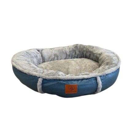 Cama circular color azul Wonderdog